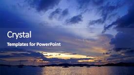  Presentation with malaysia - Presentation theme consisting of langkawi island malaysia asia background and a ocean colored foreground