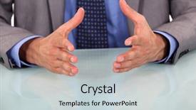  Presentation with body language - Amazing presentation theme having body language - closeup on businessman's hands backdrop and a light gray colored foreground