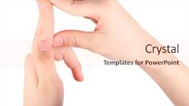  Presentation with childish - Amazing presentation having language children - childish hands represents letter r backdrop and a lemonade colored foreground