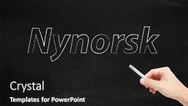  Presentation with language - Slide deck enhanced with language-of-nynorsk-written background and a black colored foreground