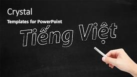  Presentation with language - PPT layouts with language-of-vietnam-vietnamese-written background and a black colored foreground