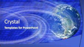  Presentation with world languages - Amazing PPT theme having languages world - conceptual image of a big backdrop and a cobalt blue colored foreground