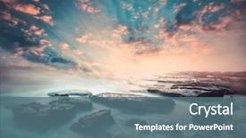  Presentation with sri lanka - Slides having lanka at dawn with rock background and a ocean colored foreground