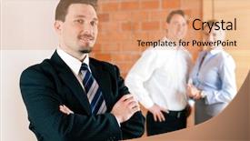  Presentation with realtor - Colorful PPT theme enhanced with lanlord tenant - realtor in an empty apartment backdrop and a  colored foreground