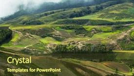  Presentation with lanscape - Slides with lanscape - hills in bolivia background and a  colored foreground