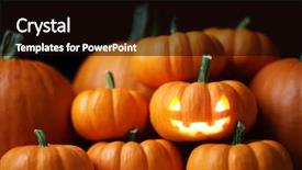  Presentation with lantern - Amazing presentation having jack-o'-lantern backdrop and a black colored foreground