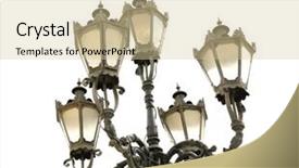  Presentation with lantern - PPT layouts consisting of lantern against sky background and a soft green colored foreground