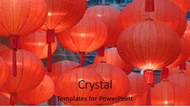  Presentation with lantern chinese - Beautiful PPT layouts featuring lantern for chinese new year backdrop and a red colored foreground