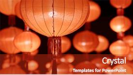  Presentation with lantern chinese - Presentation consisting of lantern for chinese new year background and a crimson colored foreground