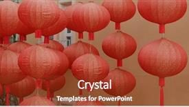  Presentation with chinese new year lunar - Amazing presentation design having lantern for lunar new year backdrop and a  colored foreground