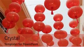  Presentation with chinese new year lunar - Amazing presentation theme having lantern for lunar new year backdrop and a  colored foreground