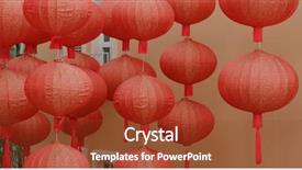  Presentation with chinese new year lunar - Colorful slides enhanced with lantern for lunar new year backdrop and a  colored foreground