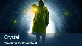  Presentation with ugly duckling - Audience pleasing theme consisting of lantern in a dark tunnel backdrop and a navy blue colored foreground