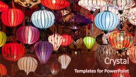  Presentation with vietnam - Beautiful PPT layouts featuring lantern vietnam backdrop and a tawny brown colored foreground