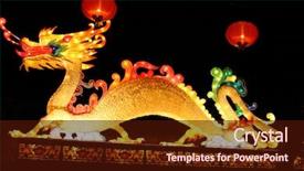  Presentation with chinese new years - Presentation enhanced with lanterns at chinese lantern festival background and a wine colored foreground