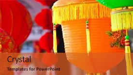  Presentation with paper quilling colorful paper flowers - Slide set with modern living room interior with white sofa coffee table and canvases on the white wall background and a light gray colored foreground