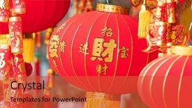  Presentation with good wishes - Amazing PPT layouts having lanterns of chinese mean best backdrop and a red colored foreground