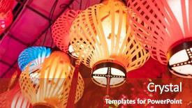  Presentation with good wishes - Amazing presentation theme having lanterns of chinese mean best backdrop and a crimson colored foreground