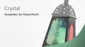  Presentation with lanterns - PPT theme featuring lanterns-on-white background and a white colored foreground