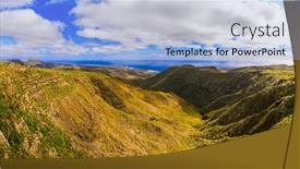  Presentation with beauty - Presentation theme consisting of lanzarote-impressive-beauty-of-volcanic background and a light blue colored foreground