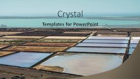 Presentation with colorful - Colorful theme enhanced with lanzarote-saltworks-salinas-de-janubio backdrop and a light blue colored foreground