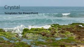  Presentation with taiwan - Slide deck having laomei-green-reef-in-north background and a light blue colored foreground