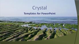  Presentation with taiwan - PPT theme having laomei-green-reef-in-taiwan background and a sky blue colored foreground