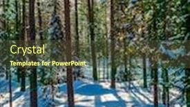  Presentation with athletes - Presentation design consisting of lapland-in-deep-snow background and a tawny brown colored foreground