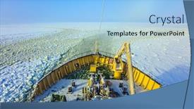  Presentation with icebreaker - Slides consisting of lapland-unforgettable-excursion background and a light blue colored foreground
