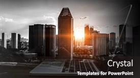  Presentation with construction - Slides enhanced with laptop-and-construction-concept-mixed background and a wine colored foreground