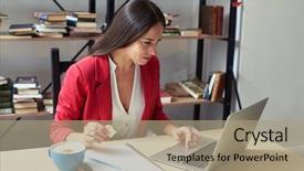  Presentation with cookies - Beautiful PPT layouts featuring laptop and eating cookies backdrop and a  colored foreground