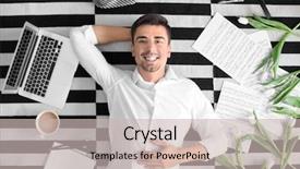  Presentation with sheet music - Slide deck consisting of laptop and music sheet background and a soft green colored foreground