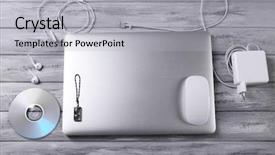  Presentation with accessories - PPT theme consisting of  background and a  colored foreground