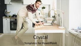  Presentation with laptop - Amazing presentation having laptop casual spring fashion gadgets backdrop and a coral colored foreground