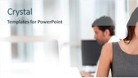  Presentation with cyber stalking computer laptop suffering - Colorful PPT layouts enhanced with laptop computer - banner template web backdrop and a sky blue colored foreground