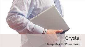  Presentation with cyber stalking computer laptop suffering - Audience pleasing presentation theme consisting of laptop computer against white background backdrop and a  colored foreground