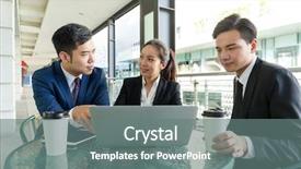  Presentation with coffee shop - Cool new PPT theme with laptop computer at coffee shop backdrop and a gray colored foreground