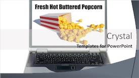  Presentation with text box - Theme having laptop-computer-fresh-hot-buttered background and a white colored foreground