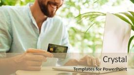  Presentation with animated emotional intelligence - Colorful PPT layouts enhanced with purchasing computers - photo of smiling emotional young backdrop and a coral colored foreground