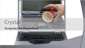  Presentation with computer repair - Presentation theme having laptop-computer-laptop-computer and a light gray colored foreground