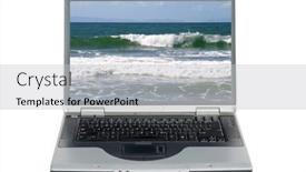  Presentation with laguna beach - Presentation design with laptop-computer-laptop and a light gray colored foreground