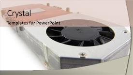  Presentation with cpu - Amazing PPT theme having heatsink - laptop cooler for powerful cpu backdrop and a lemonade colored foreground