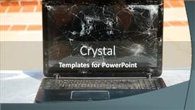  Presentation with computer repair - PPT theme with laptop-damage-computer-damage-laptop background and a dark gray colored foreground