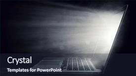  Presentation with kidney damage - PPT layouts with laptop device damage mixed media background and a  colored foreground