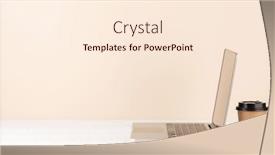  Presentation with coffee cup - Slide set with laptop-eyeglasses-and-coffee-cup background and a cream colored foreground