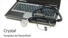  Presentation with cctv digital forensic science - Presentation theme having laptop illustrating concept of digital background and a white colored foreground