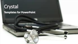  Presentation with digital forensics - Colorful slides enhanced with laptop illustrating concept of digital backdrop and a dark gray colored foreground