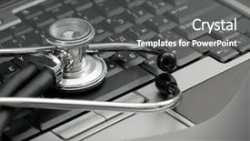  Presentation with digital forensics - Presentation with laptop illustrating concept of digital background and a dark gray colored foreground