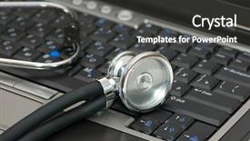  Presentation with digital forensics - Presentation enhanced with laptop illustrating concept of digital background and a dark gray colored foreground