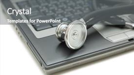  Presentation with digital forensics - PPT layouts featuring laptop illustrating concept of digital background and a gray colored foreground